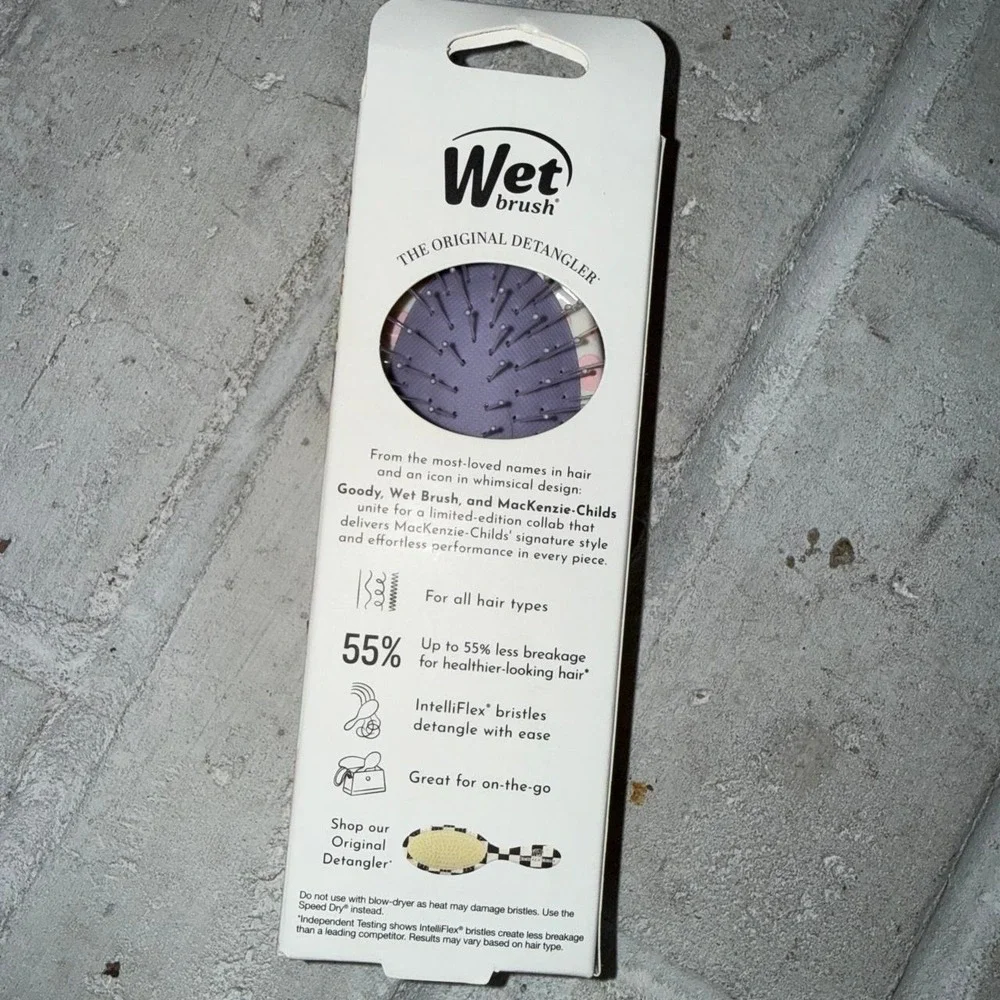 Wet Brush x MacKenzie Childs Mini Detangler Wildflower Dot brush